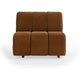 HKliving Wave bank middle Royal Velvet Caramel