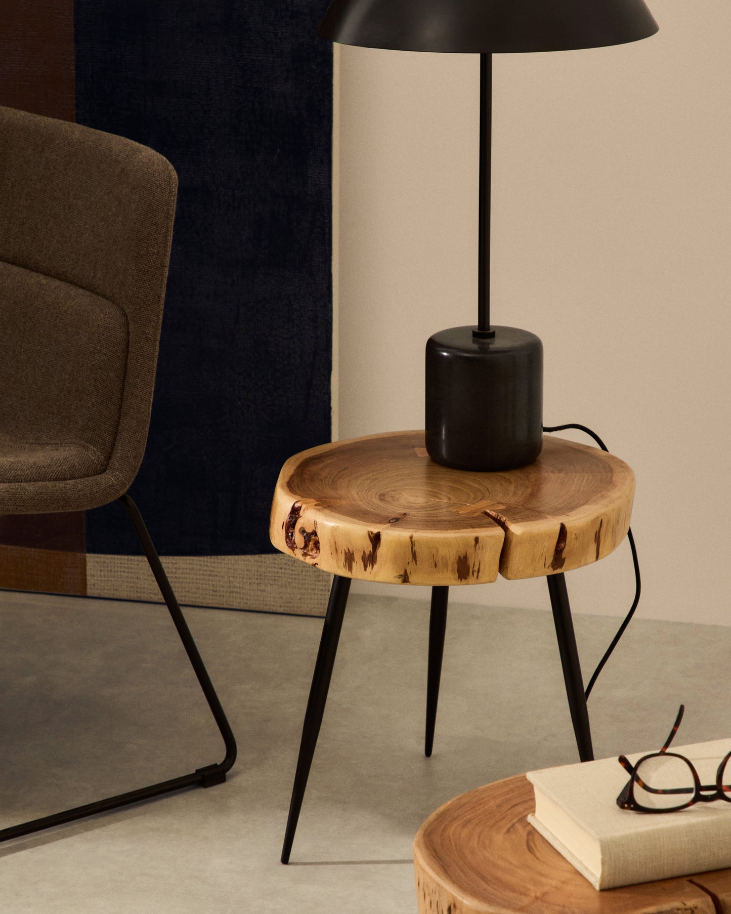 Kave Home Zahara fauteuil Light brown