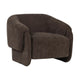 WOOOD Moru fauteuil chenille Donkerbruin