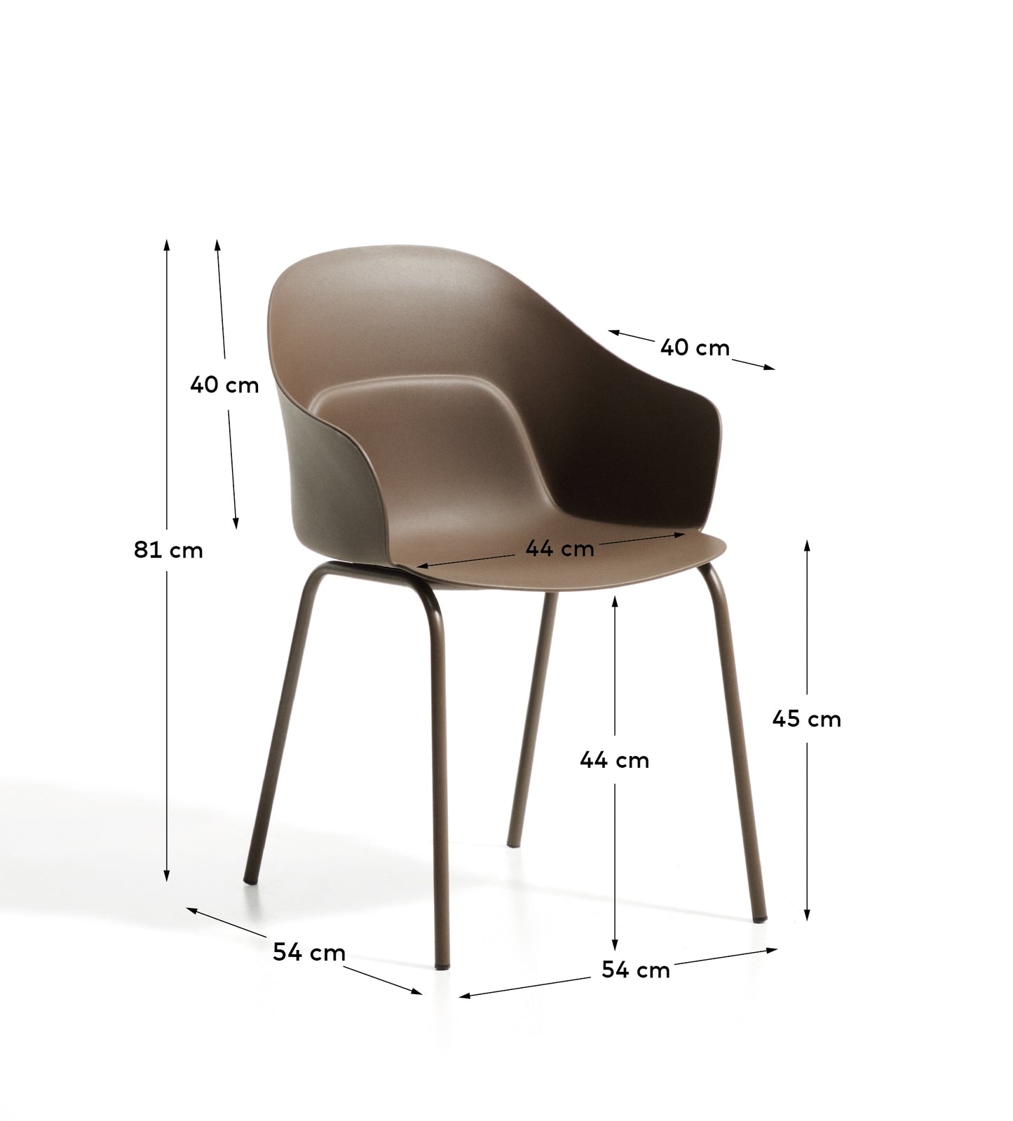 Kave Home Sanile eetkamerstoel Brown