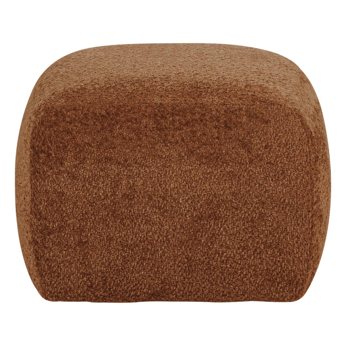 WOOOD Mojo Base poef wollig Roestbruin