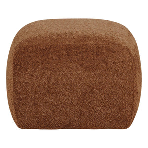 WOOOD Mojo Base poef wollig Roestbruin