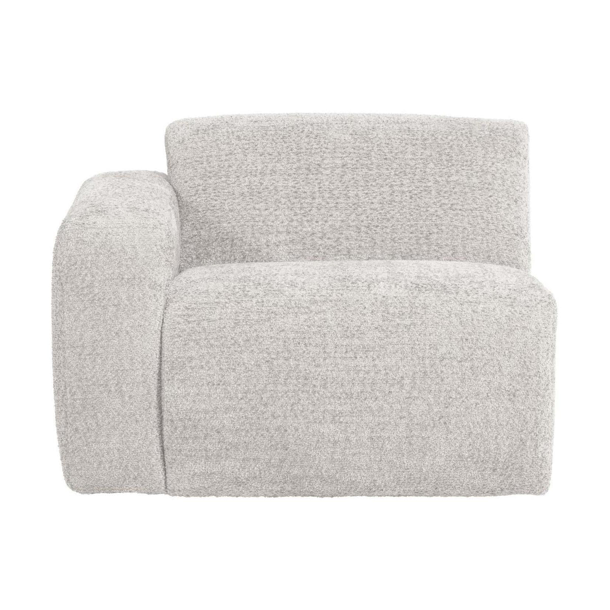 WOOOD Mojo Base 1-zits bank arm links wollig Ecru