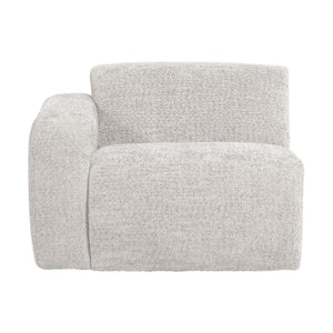 WOOOD Mojo Base 1-zits bank arm links wollig Ecru