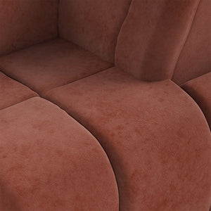 HKliving Wave bank right high arm Royal Velvet Magnolia