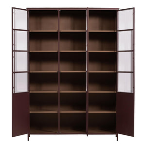 WOOOD Exhibit vitrinekast XL 3-deurs Bordeaux