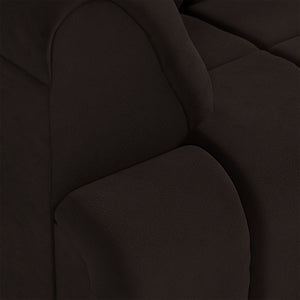 HKliving Wave bank left high arm Royal Velvet Espresso