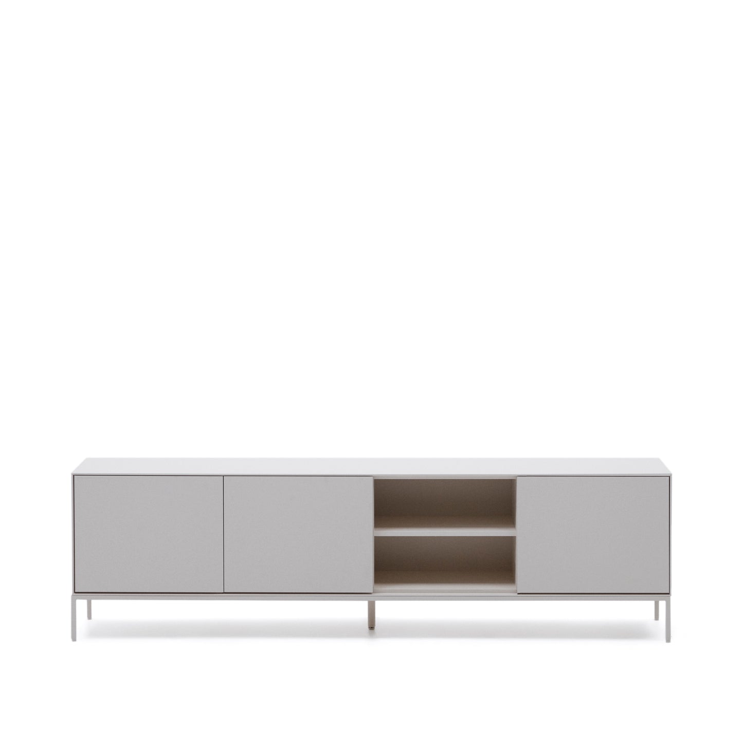 Kave Home Vedrana tv-meubel 3 deuren Wit
