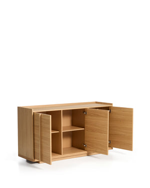 Kave Home Onix dressoir van eikenfineer in naturel afwerking 150x80 cm