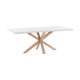 Kave Home Argo eettafel rechthoek 200x100 cm White/Natural