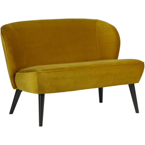 WOOOD Sara bankje velvet Oker