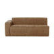 WOOOD Mojo Base 2-zits bank arm links wollig Honinggeel