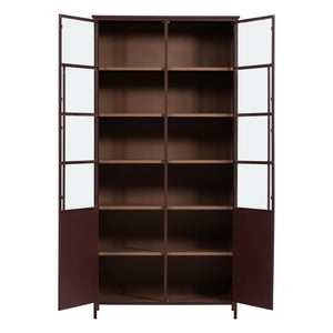 WOOOD Exhibit vitrinekast XL 2-deurs Bordeaux
