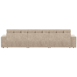 WOOOD Second Date chaise longue bank rechts velvet Nougat