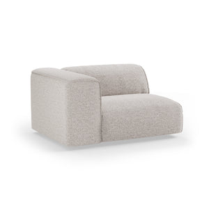 HKliving Flake bank left 1,5-seat Sneak Light Grey