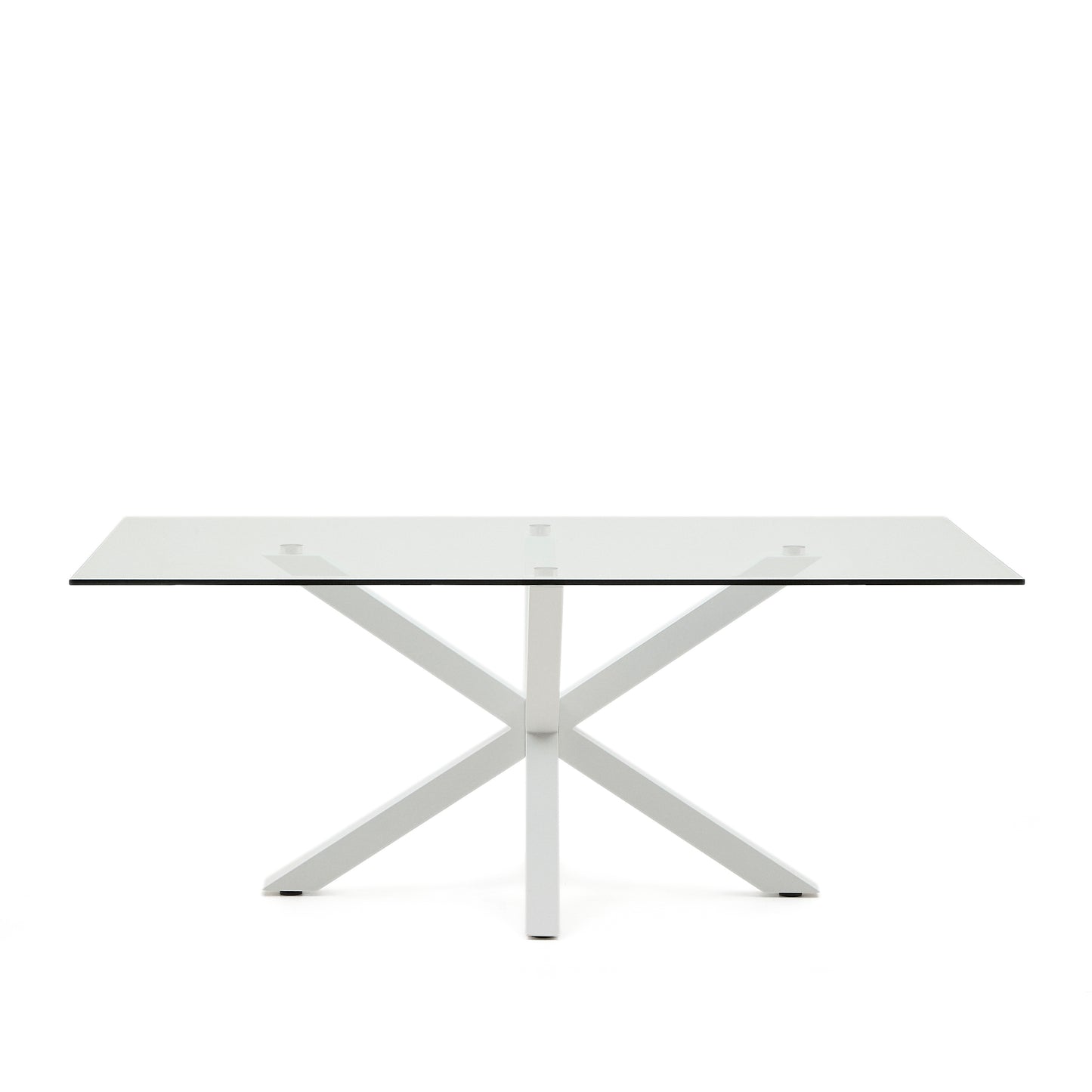 Kave Home Argo eettafel rechthoek 200x100 cm Clear/White