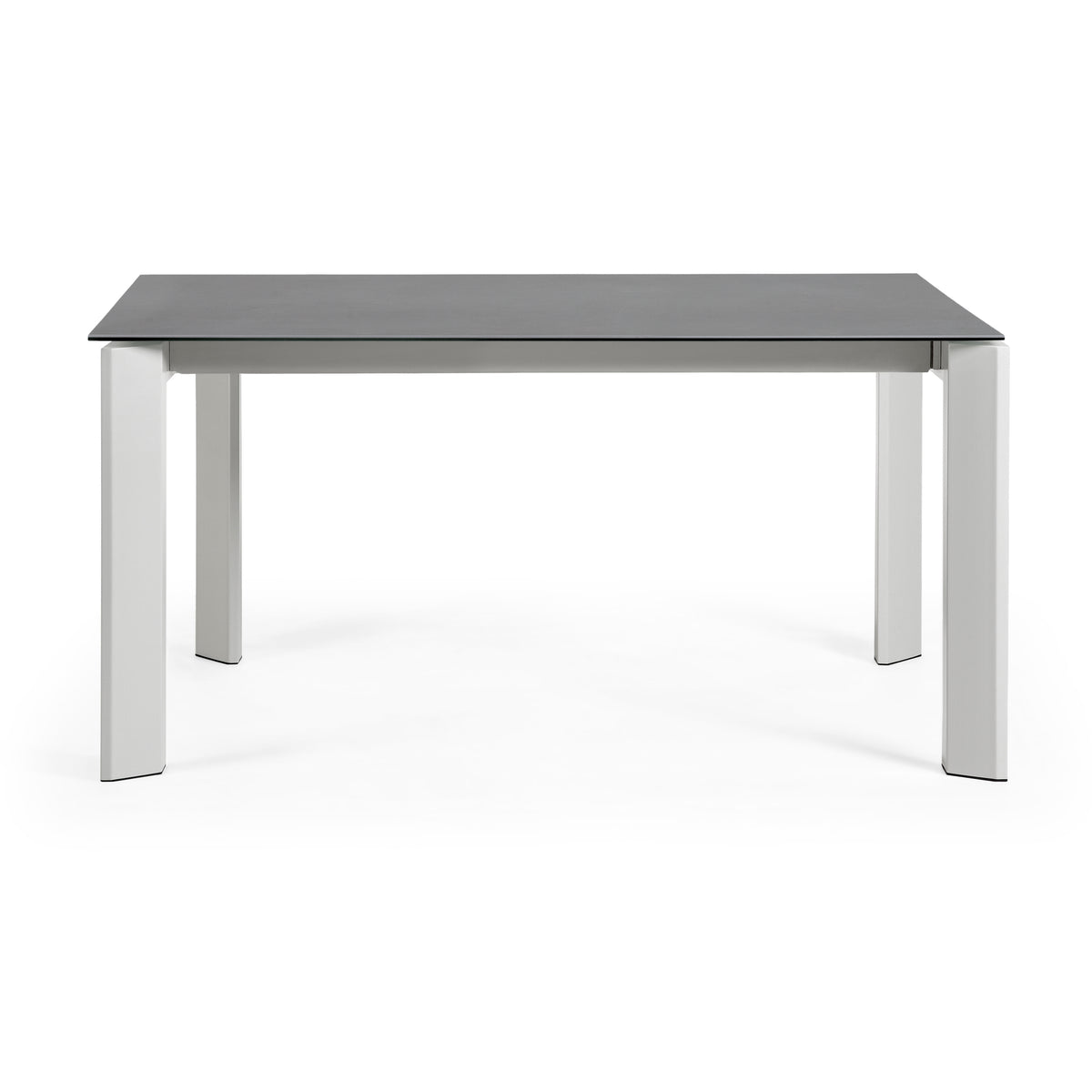 Kave Home Axis eettafel uitschuifbaar 160/220x90 cm Grijs/Wit