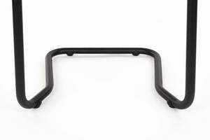 Dutchbone Carree eetkamerstoel met arm Zwart