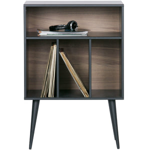 WOOOD James kast Zwart/Walnoot