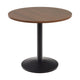 Kave Home Esilda eettafel rond Ø90 cm Bruin/Zwart