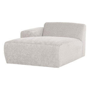 WOOOD Mojo Base chaise longue bank arm links wollig Ecru