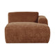 WOOOD Mojo Base chaise longue bank arm rechts wollig Roestbruin