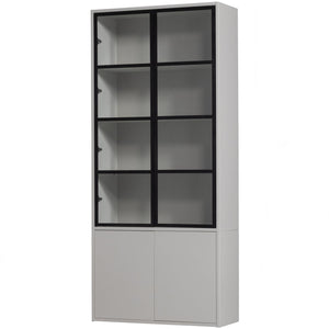 vtwonen Basic 4-deurs vitrinekast Mist