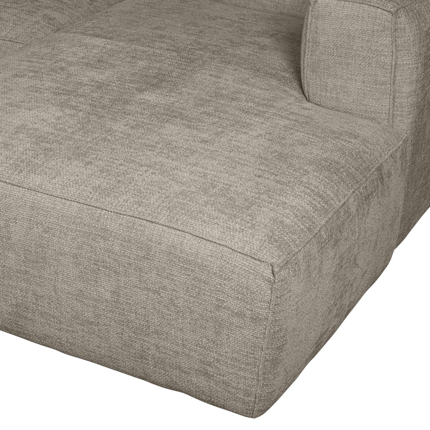 WOOOD Bean chaise longue bank rechts Grove Melange Travertin