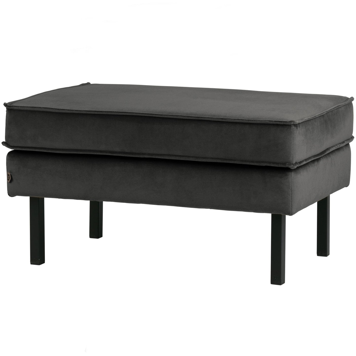 WOOOD Rodeo hocker velvet Antraciet