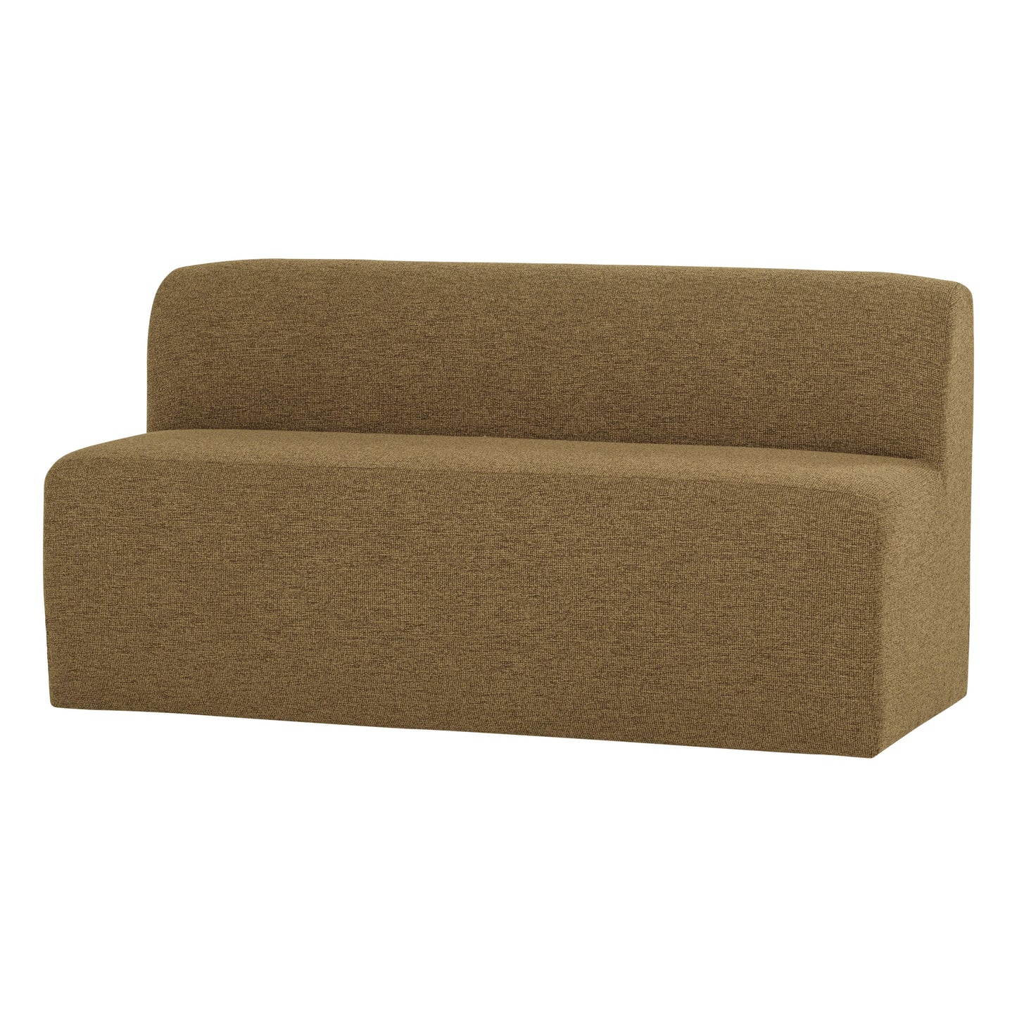 WOOOD Mojo Base eetkamerbank 164 cm bouclé Geel/Bruin