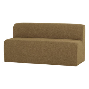 WOOOD Mojo Base eetkamerbank 164 cm bouclé Geel/Bruin