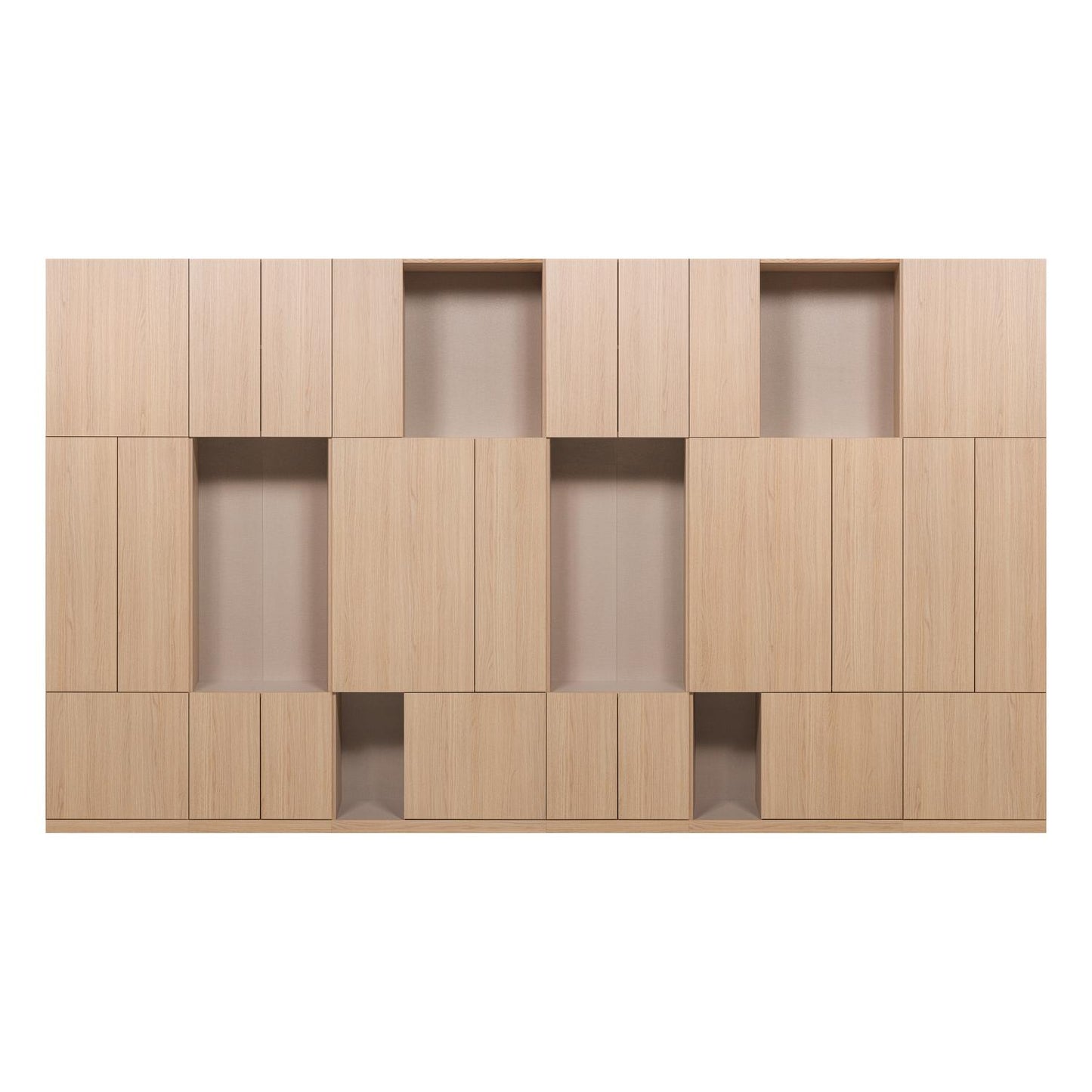 WOOOD Build wandkast 376 cm Naturel