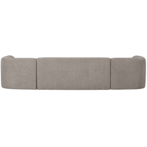 WOOOD Sloping U-vorm bank Off-White Melange