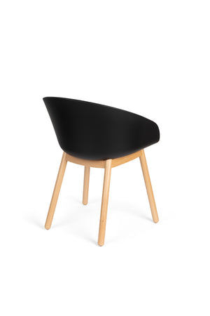 Zuiver Void eetkamerstoel Oak Black