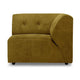 HKliving Vint bank right Royal Velvet Olive