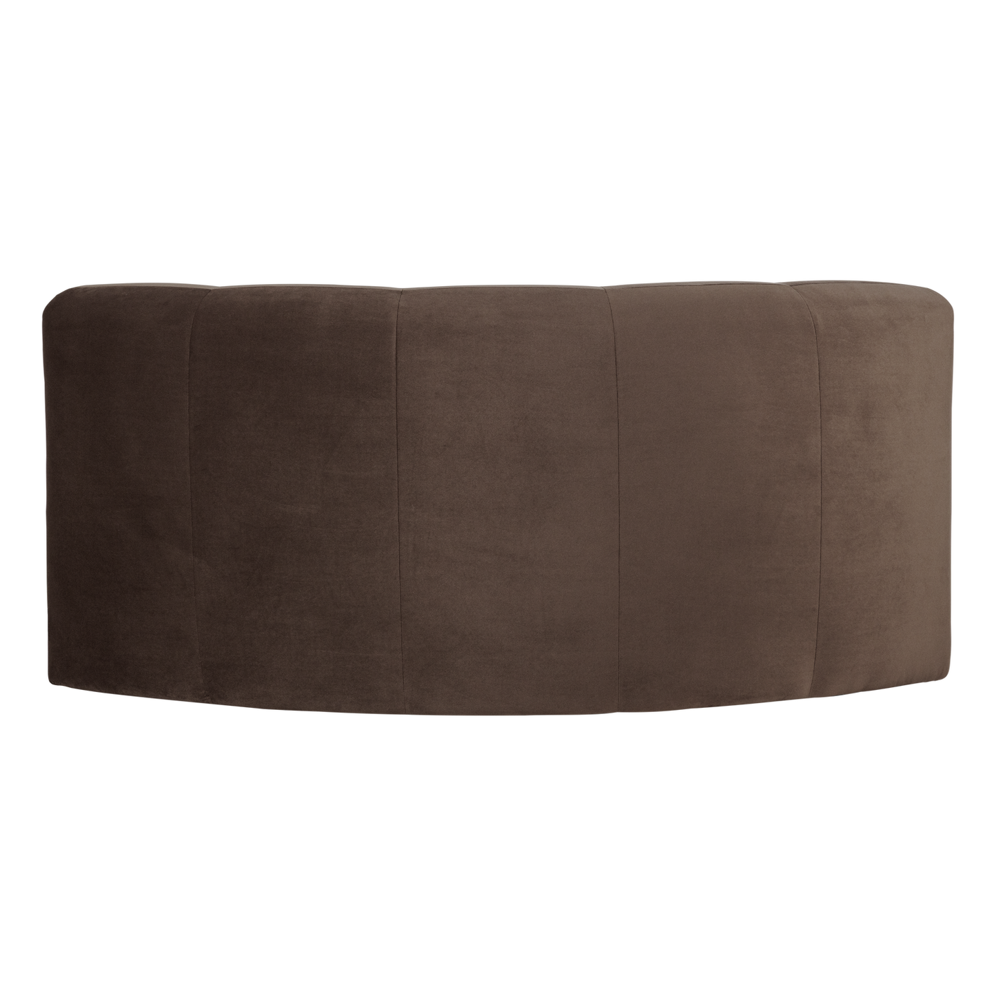 WOOOD Mojo Base eetbank halfronde hoek rugleuning velvet Bruin