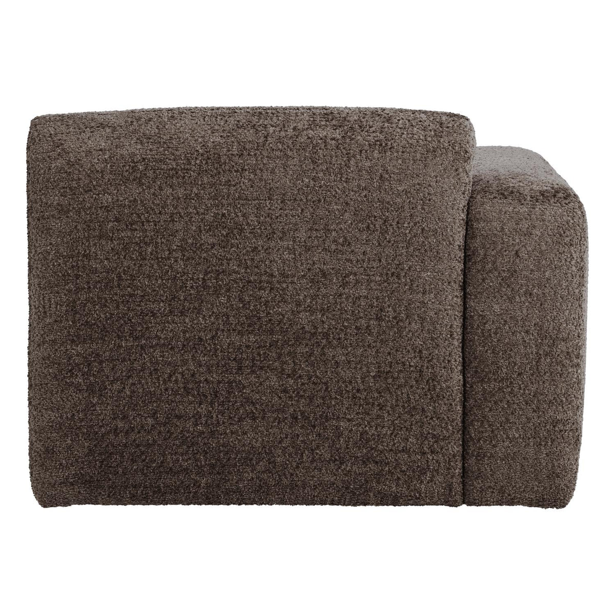 WOOOD Mojo Base 1-zits bank arm links wollig Bruin