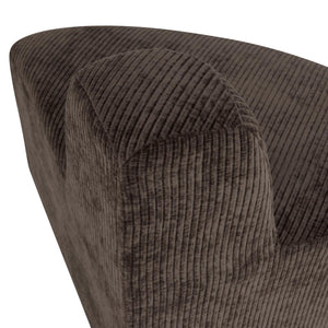 WOOOD Mojo Base eetbank hoek rond rugleuning rib Bruin