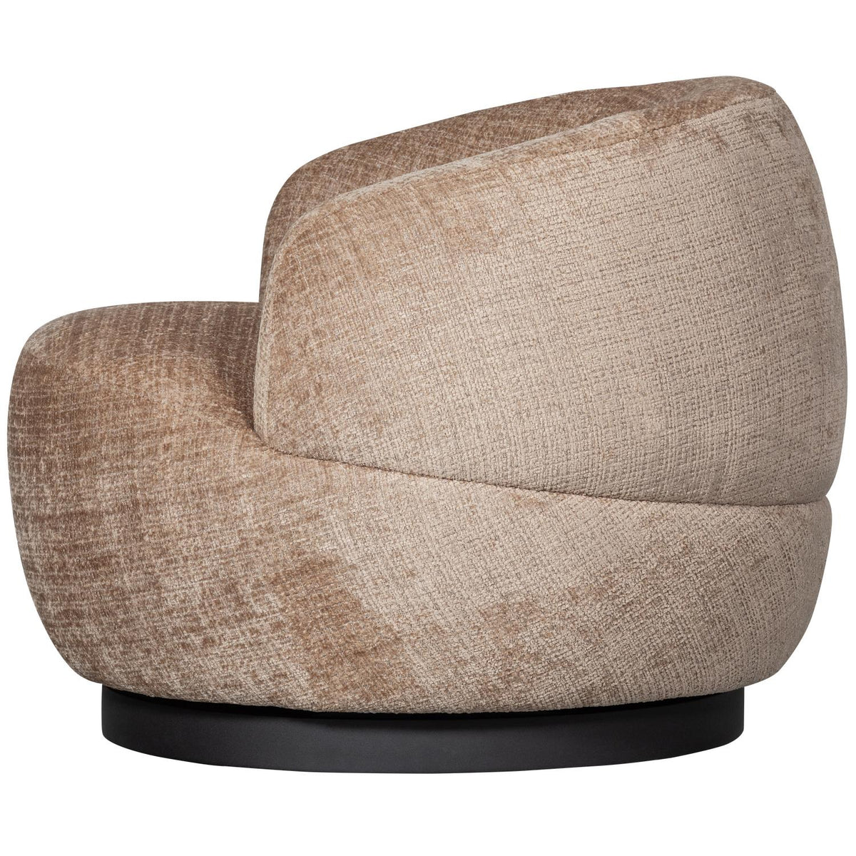 WOOOD Woolly fauteuil draaibaar chenille Zand