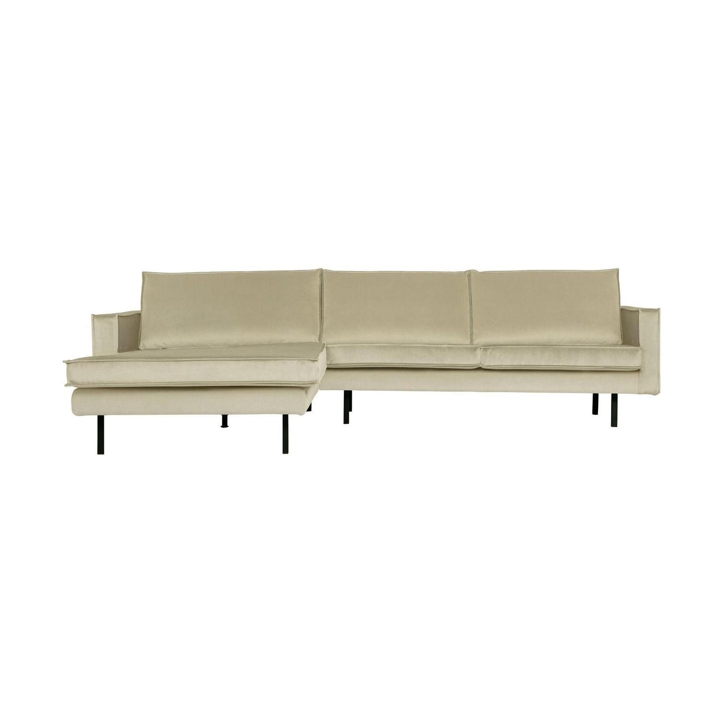 WOOOD Rodeo bank chaise longue links velvet Pistache