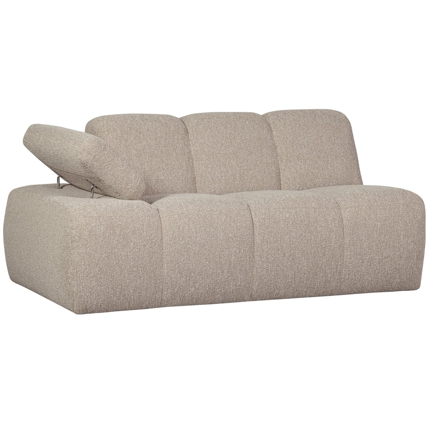 WOOOD Mojo 1,5-zits bank arm links bouclé Beige