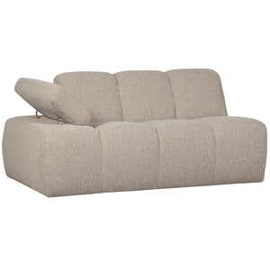 WOOOD Mojo 1,5-zits bank arm links bouclé Beige