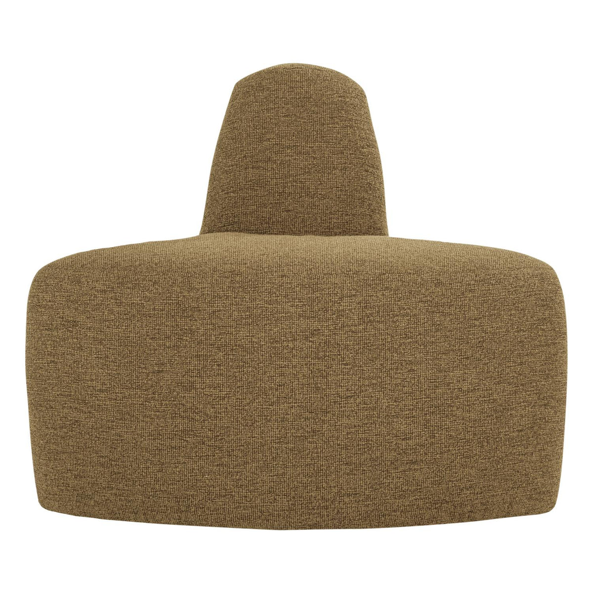 WOOOD Mojo Base eetbank hoek rond bouclé Geel/Bruin