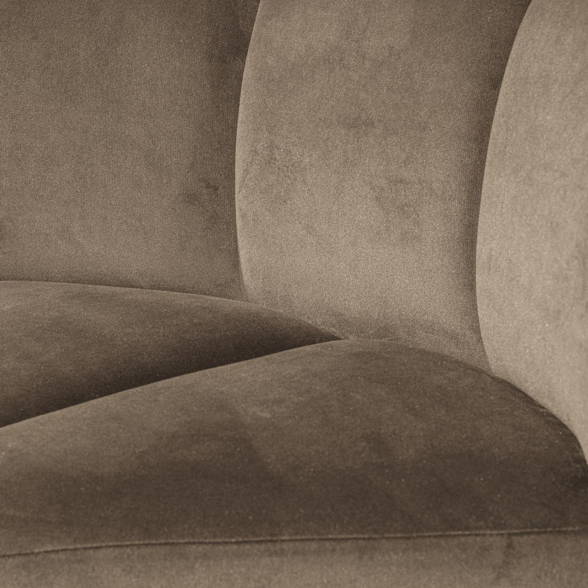 WOOOD Mojo eetbank hoek met rugleuning velvet Khaki