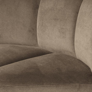 WOOOD Mojo eetbank hoek met rugleuning velvet Khaki