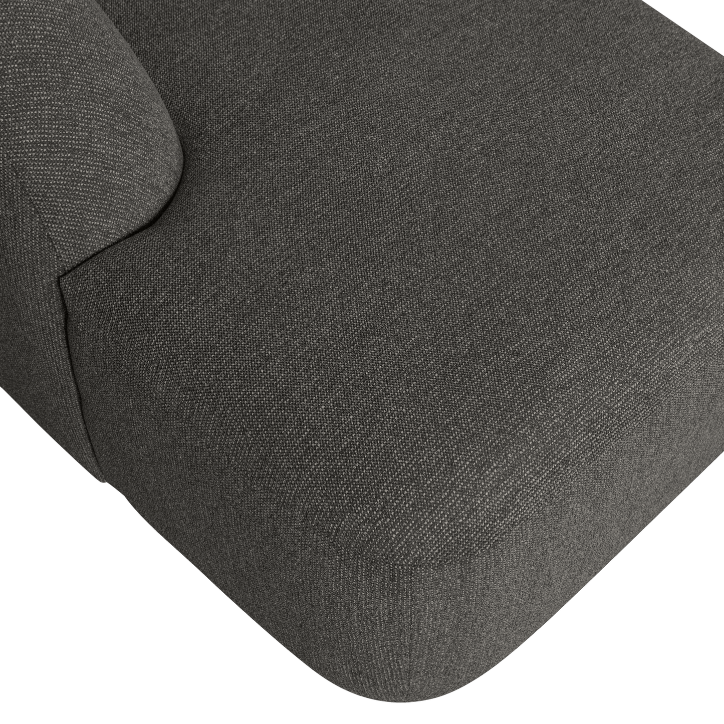 WOOOD Sloping U-vorm bank Grijs/Zwart Melange