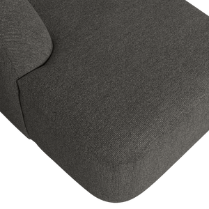 WOOOD Sloping U-vorm bank Grijs/Zwart Melange
