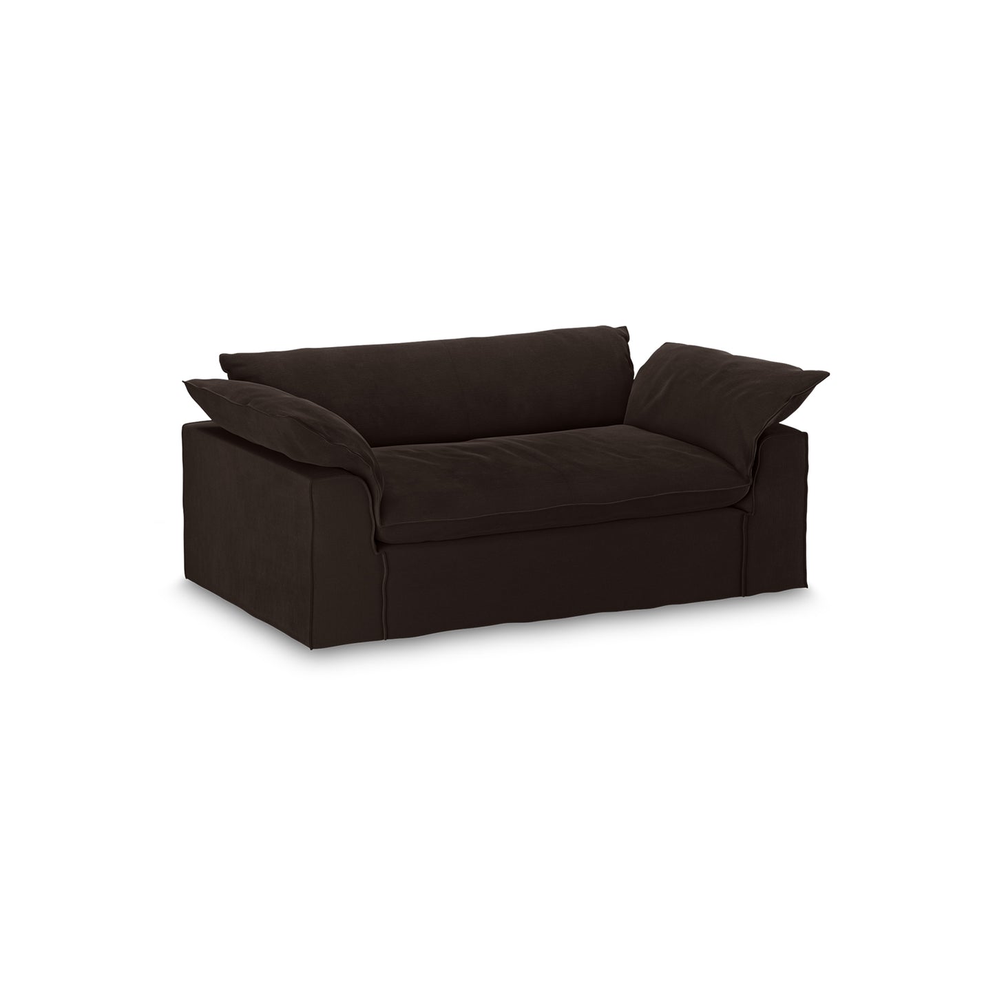 HKliving Nomad bank 204 cm Royal Velvet Espresso
