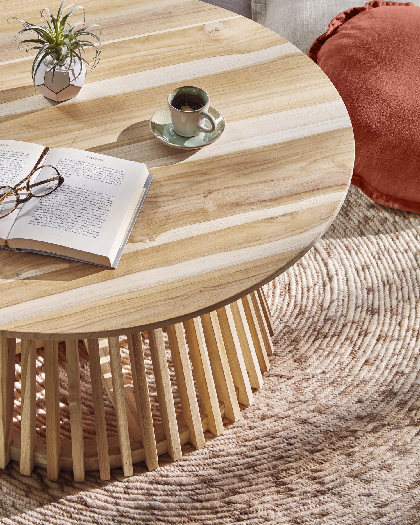 Kave Home Jeanette salontafel Ø80 cm Naturel