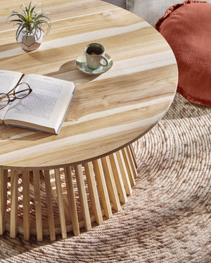 Kave Home Jeanette salontafel Ø80 cm Naturel